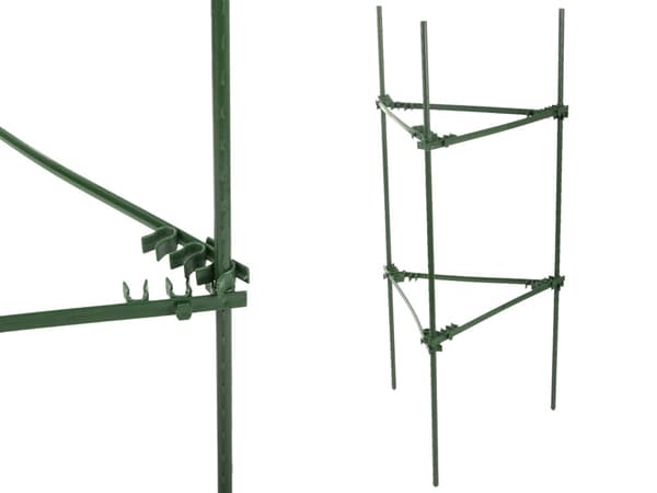 Triangulärt växtstöd i plast 90 cm, grön 1-pack