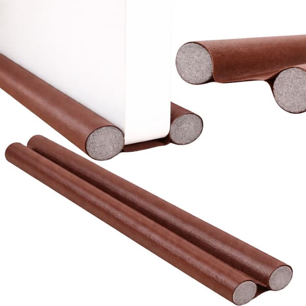 Dörrtätningslist mot drag skumplast/konstläder 96 cm brun