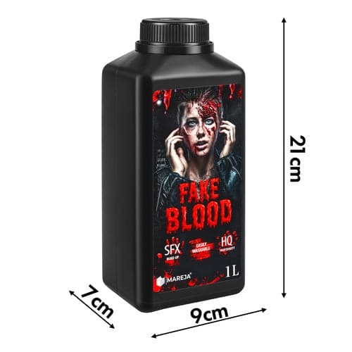 Tekoveri meikkiin 1000 ml nestemäinen intensiivinen punainen pullo