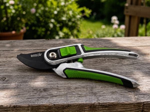 Sekatör justerbar bladöppning 12/20 mm grön 22 cm