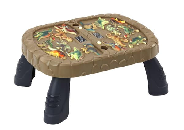 Whac-a-mole dinosaurierspil bordspil for 2 spillere med lys/lyd