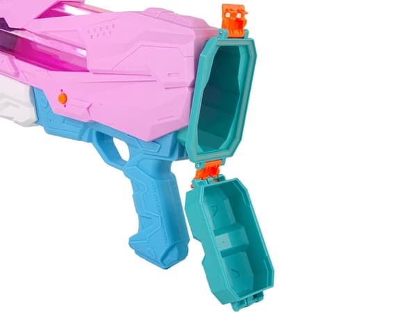 Vandpistol 800 ml 8 m rækkevidde rosa/blå fra 6 år