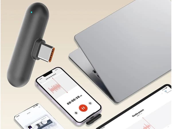 Langaton mikrofonisarja 2 lavalier-mikrofonia USB-C-vastaanottimella 50 m