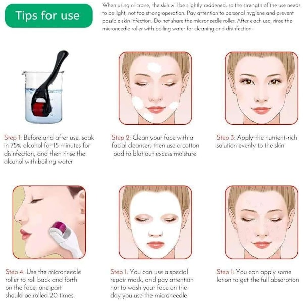 Skin Roller - Microneedling - Stimulerar huden - Hudroller