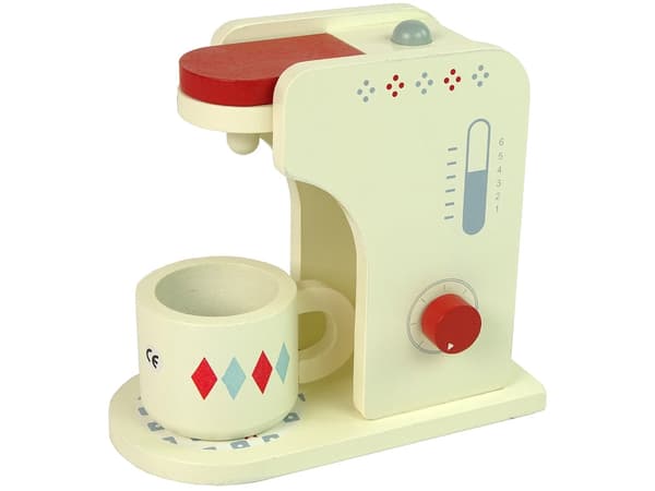 Trækaffemaskine legetøj med tilbehør 3 kapsler, fra 3 år