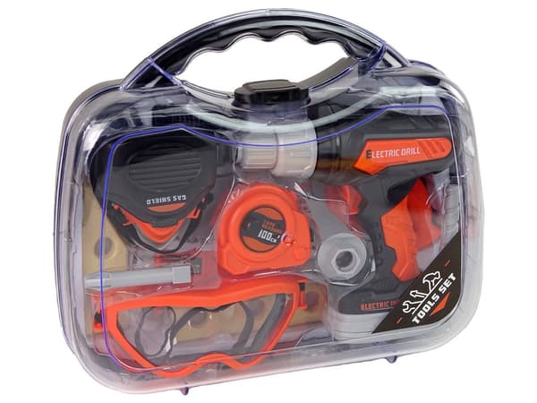 Verktygslåda leksak DIY-kit med batteridriven skruvdragare, 3+ år