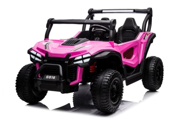 Lasten akkukäyttöinen auto S618 4x4 vaaleanpunainen