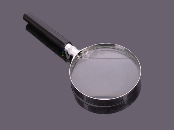Förstoringsglas 75 mm glaslins 3x förstoring, 16,5 cm
