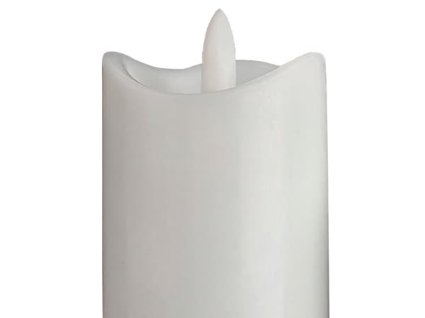 LED-ljus batteridrivet fladdrande låga 12,5 cm vit varm gul