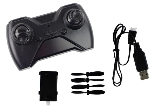RC flygplan 4D-G3 med LED-lampor, 4 extra propellrar, 30 cm