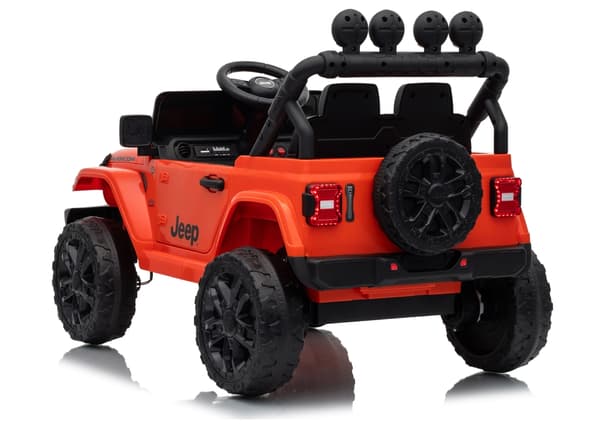 Batteridriven leksaksbil Jeep Rubicon för barn orange