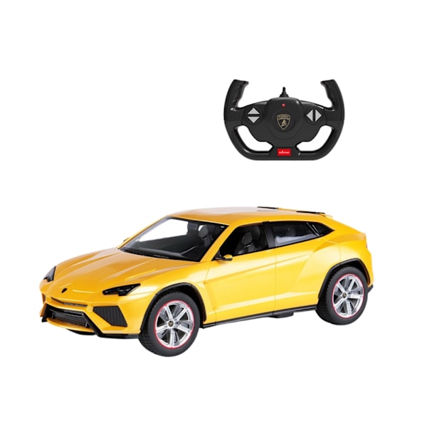 Fjärrstyrd bil Lamborghini Urus gul 26 cm, 4xAA + 2xAA (ingår ej)