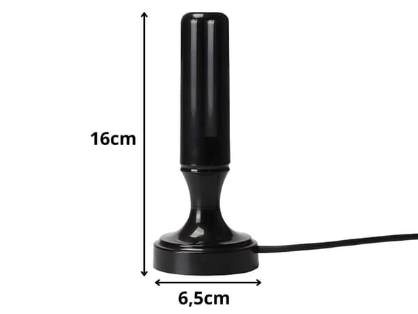 Aktiv inomhusantenn DVB-T/T2 25 dB förstärkare USB 5 m kabel