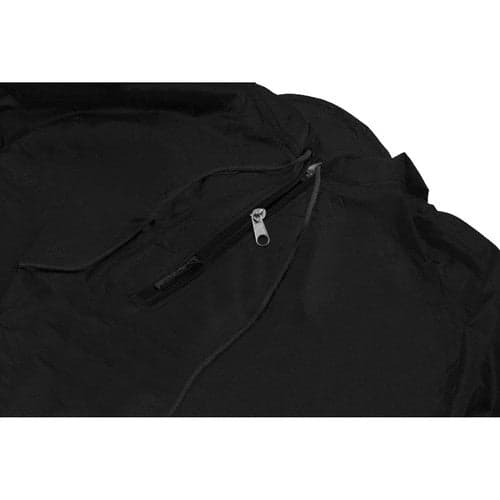 Regnponcho nylon sort universel 130x115 cm med opbevaringspose