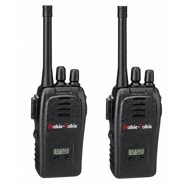 Walkie-talkies til børn 2-pak USB-opladning 200 m rækkevidde LCD