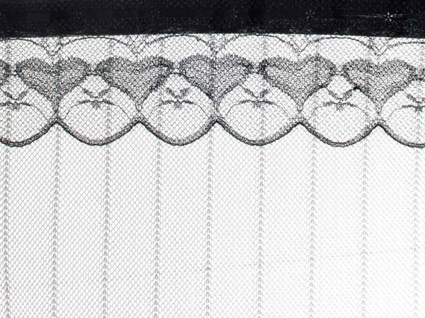 Magnetisk insektnet til dør 110x220 cm sort polyester med stifter Black