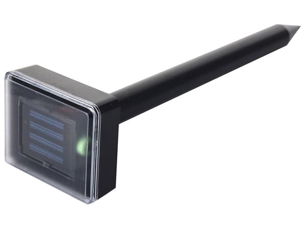 Solcellsdriven mullvads- och sorkavskräckare 37 cm 400–1000 Hz