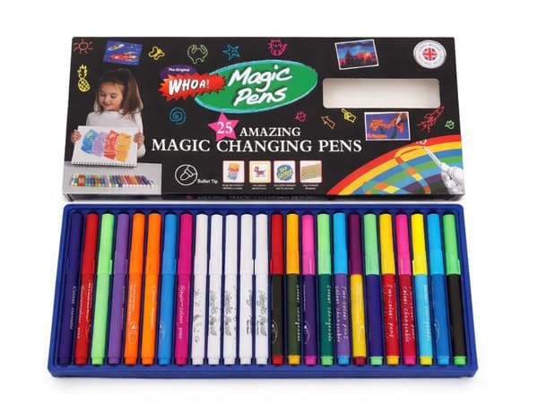 Färgskiftande tuschpennor 25-pack, vattenbaserade magic markers