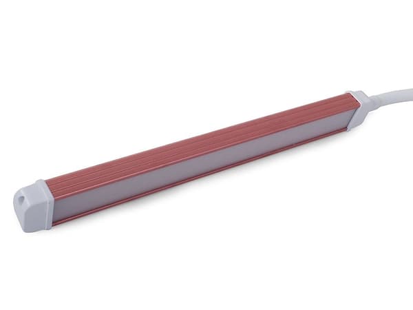 Työpöydän LED-lamppu klipsikiinnitys USB 24 LED valkoinen/vaaleanpunainen