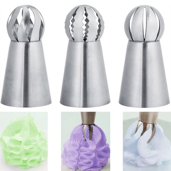Store sprøjtetyller i rustfrit stål 3-pack 6,1x3,3 cm Silver