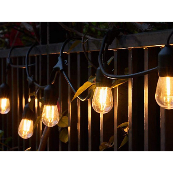 Ljusslinga utomhus 20 m 20 LED E27 varmvit IP44