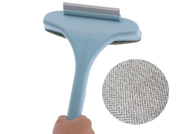 Fönsterborste 2-i-1 med gummiskrapa vikbar 53,5x20,5 cm grön