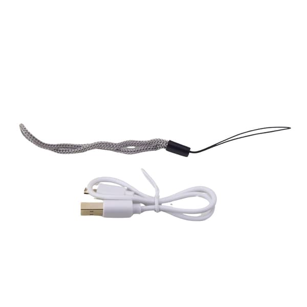 LED-lommelygte med zoom, 3 indstillinger, genopladelig micro-USB, 14 cm