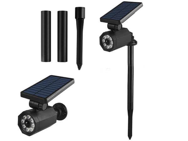Solcellelampe LED med bevægelses- og skumringssensor 66 cm