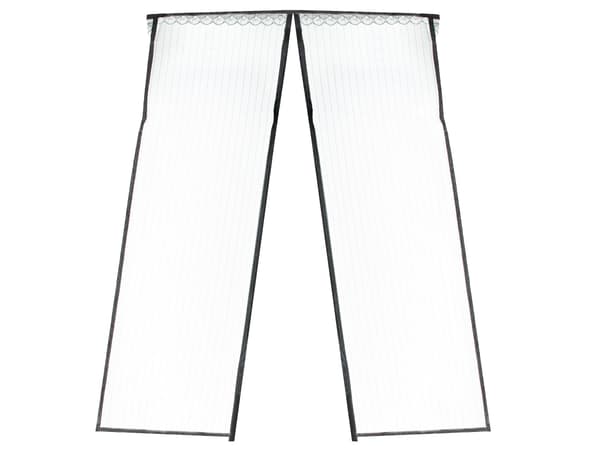 Magnetisk insektnet til dør 110x220 cm sort polyester med stifter Black