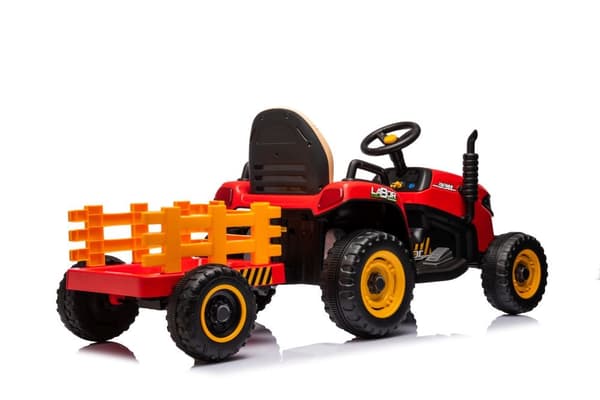 Batteridriven leksakstraktor röd BBH-030 för barn