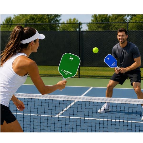 Pickleball-set 2 plastpaddlar + perforerad boll 7 cm