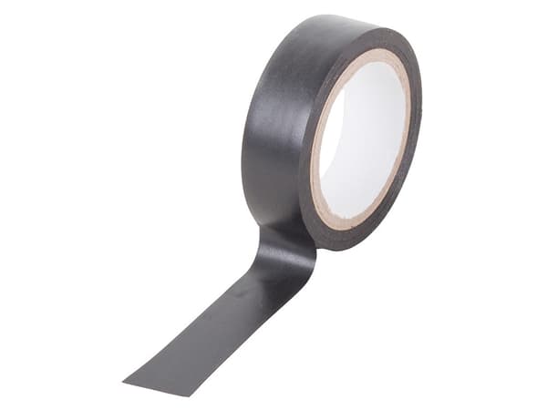 Eristysteippi PVC musta 17 mm x 9 m