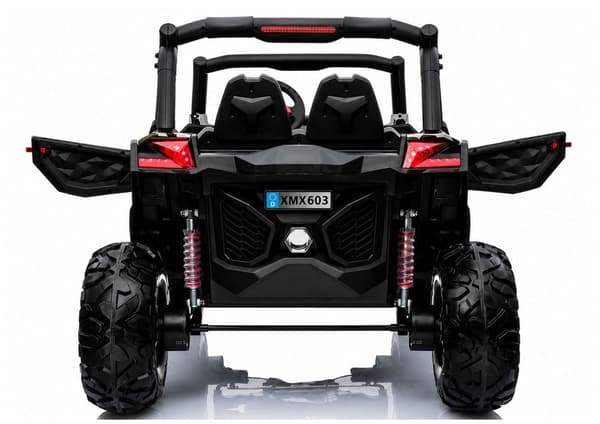 Elektrisk åkbil Jeep för barn 4x45W vit med fjärrkontroll USB/MP4