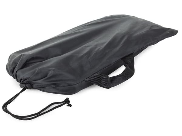 Sammenklappelig fiskestol i metal 34 cm, sort