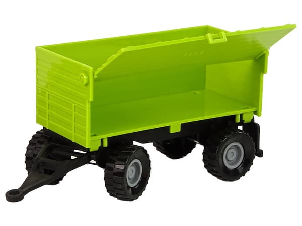 Legetøjstraktor med trailer grøn med lys og lyd 25,5 cm inkl. batterier