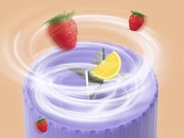Kannettava USB-smoothie-sekoitin 400 ml 1200 mAh vihreä, 6 terää