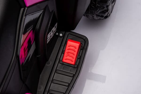 Batteridriven fyrhjuling rosa GTS1155 för barn och vuxna