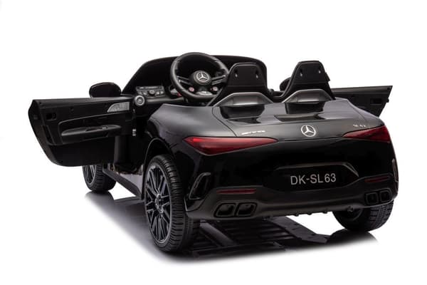 Akulla toimiva sähköauto lapsille Mercedes AMG SL63, musta