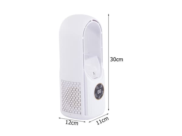 Bladfri ventilator med luftfugter USB 100 ml 6 hastigheder 30 cm