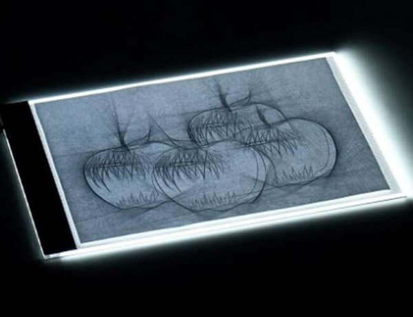 A4 valopöytä piirustusalusta erittäin ohut 4 mm USB, 3 kirkkaustasoa