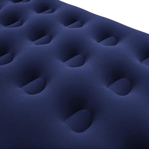 Luftmadrass enkel 185x76x22 cm velour, coil-beam, reparationslapp