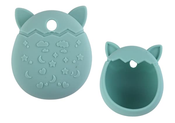 Tamagotchi-etui silikone turkis katteformet 8x6x3 cm