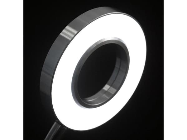 Skrivebordslampe med klemme 24 LED USB 2 lysindstillinger hvid/sølv