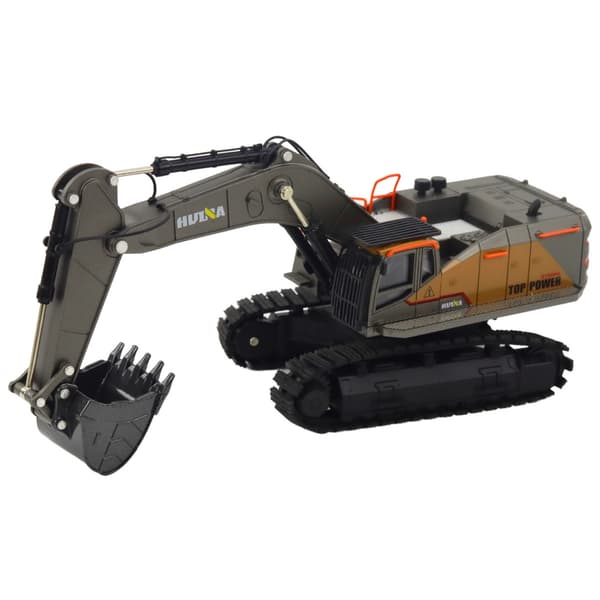 Grävmaskin modell 1:50 i metall/plast 18 cm med rörlig arm