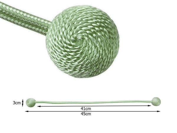 Gardinklemmer med magnet grøn 45 cm 2-pak