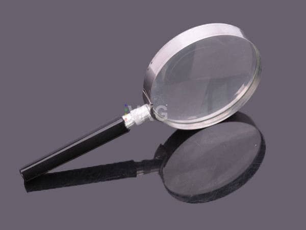 Förstoringsglas 75 mm glaslins 3x förstoring, 16,5 cm