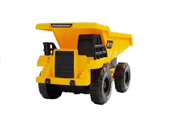 Legetøjsdumper 25 cm med friktionsdrift, lyd og lys, 3+ år