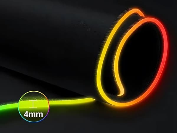 RGB gaming musemåtte XL 80 x 30 cm USB LED sort skridsikker