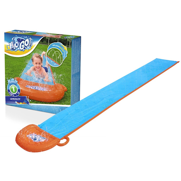 Vandrutsjebane med pool 488 cm PVC til børn