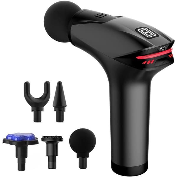 Hierontapistooli 8 tasoa 5 hierontapäätä USB-C 30 W